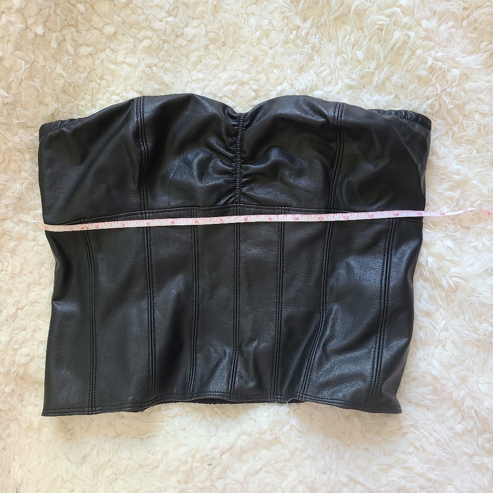 free people • faux leather tube top - Picture 7 of 7